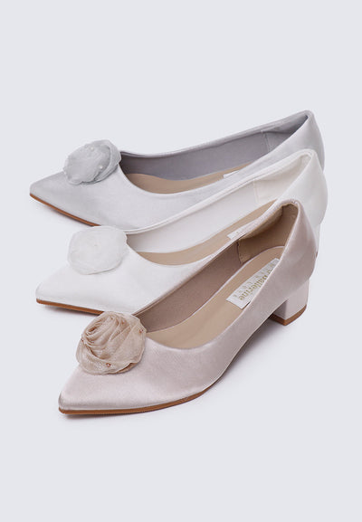 Sereia Comfy Heels In Ivory