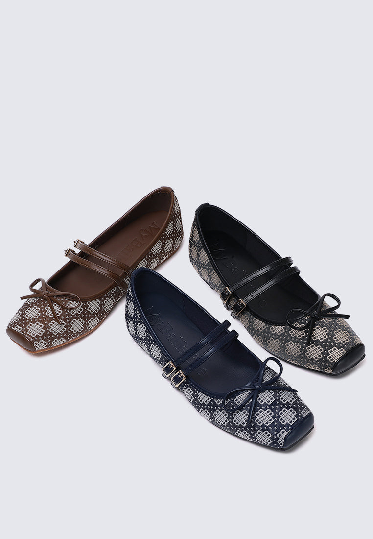 Zahra Comfy Ballerina In Espresso