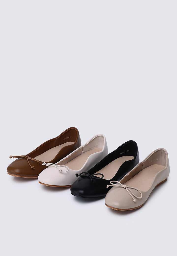 Dorra Comfy Ballerina In Almond