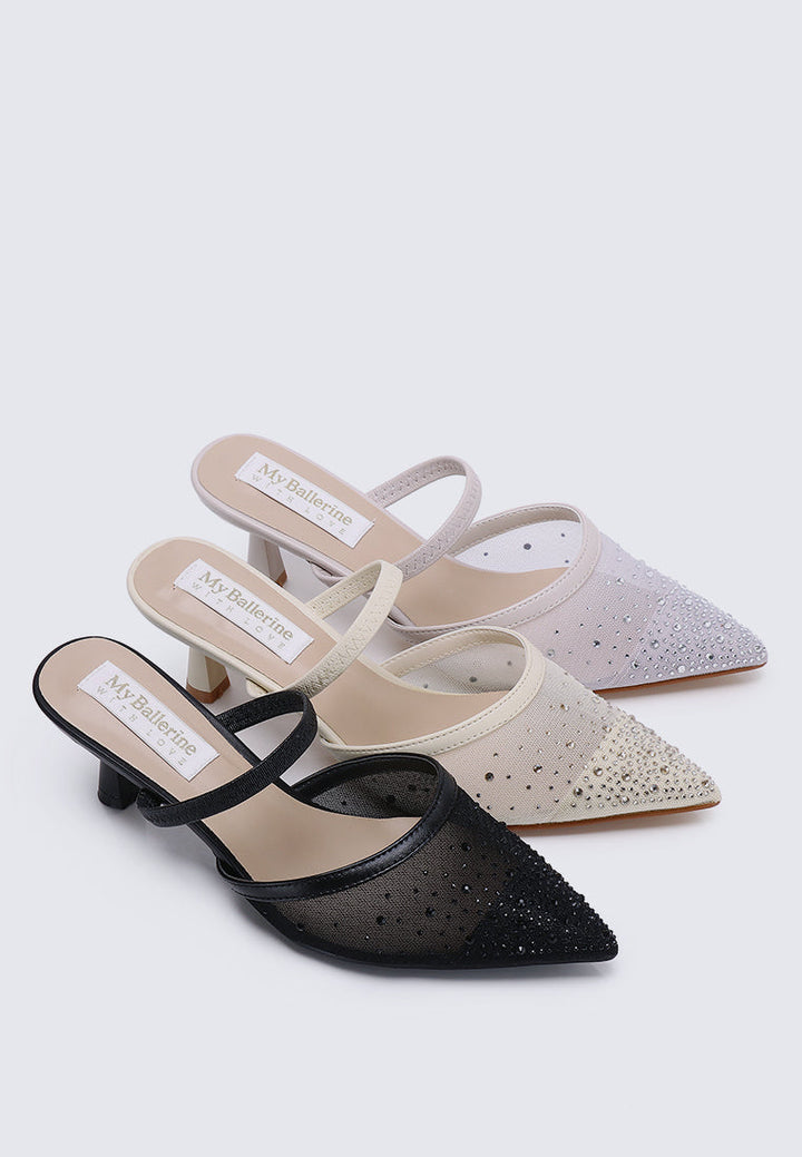 Amelia Comfy Heels In Cream