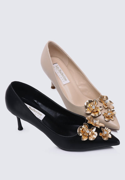 Camellia Comfy Pumps In Nude