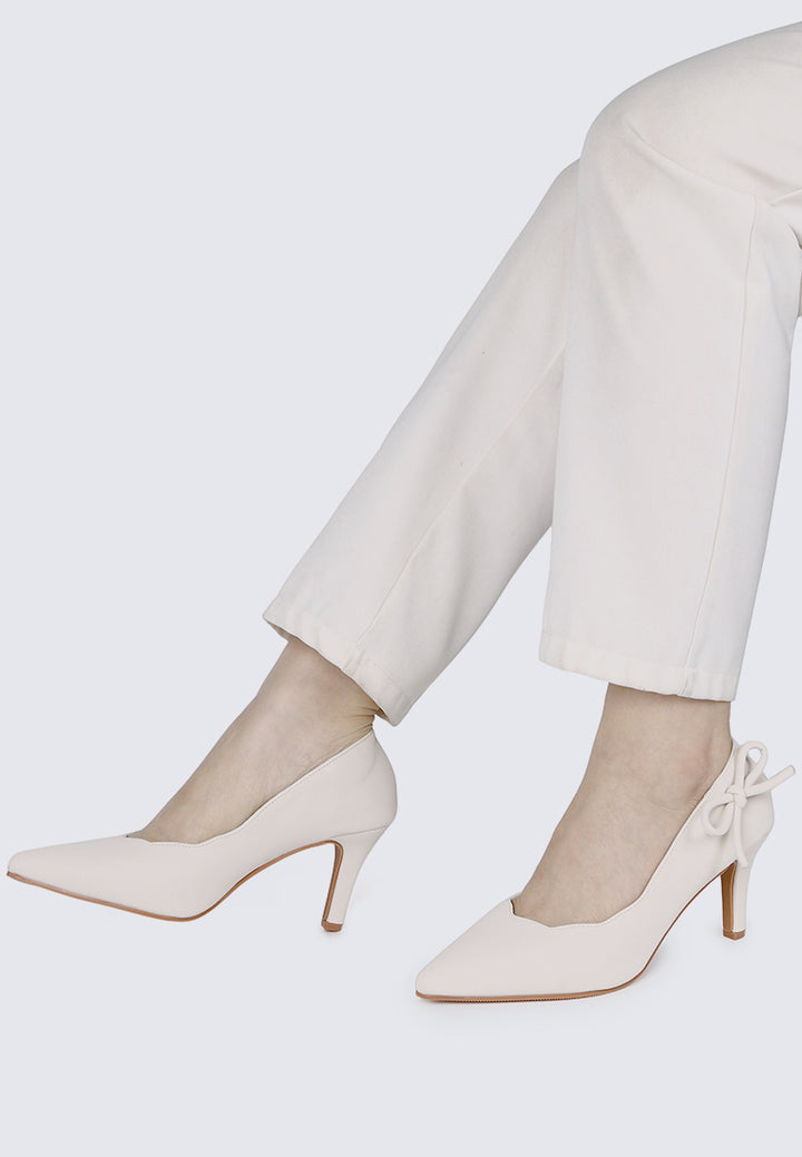 Misha Comfy Heels In Ivory