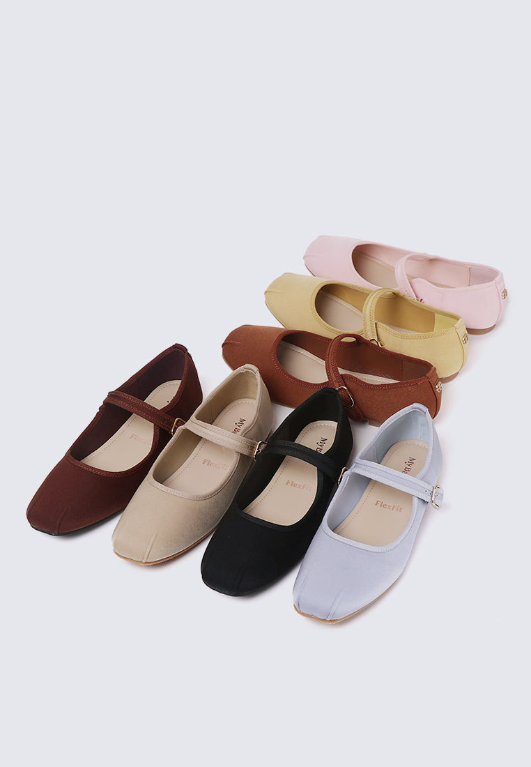 Faye FlexFit Comfy Ballerina In Brown