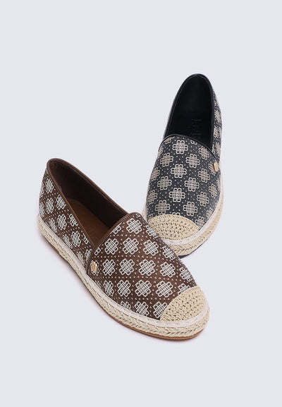 Salsya Comfy Espadrilles In Espresso