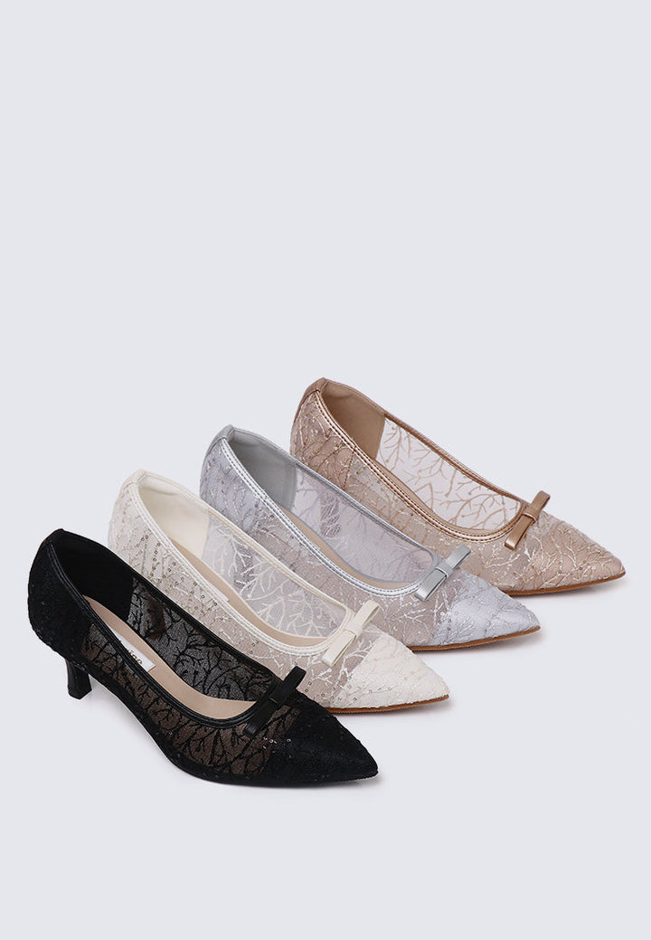 Bellisse Comfy Heels In Ivory