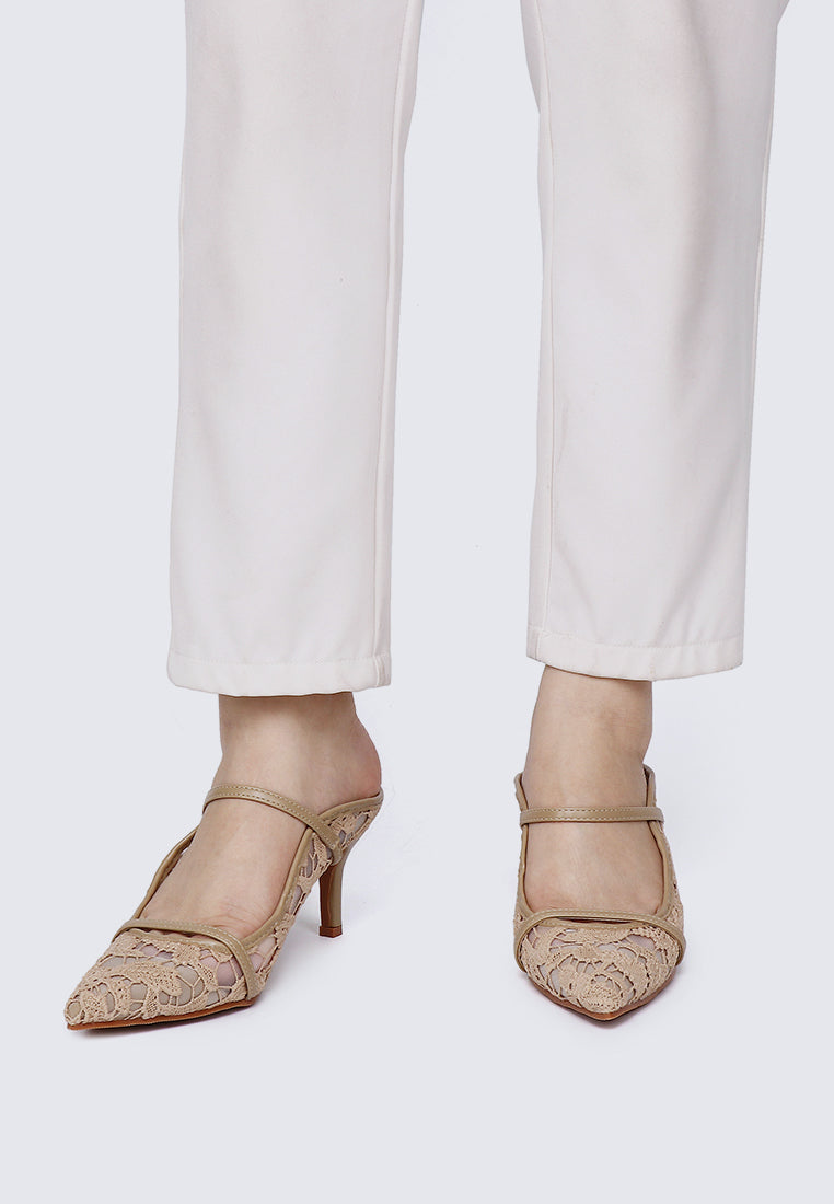 Isadora Comfy Heels In Nude