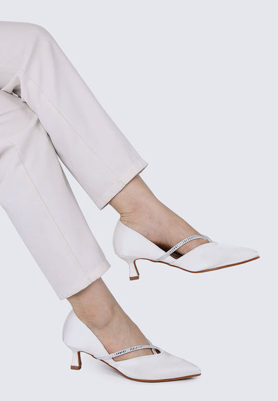 Whitney Comfy Heels In Ivory
