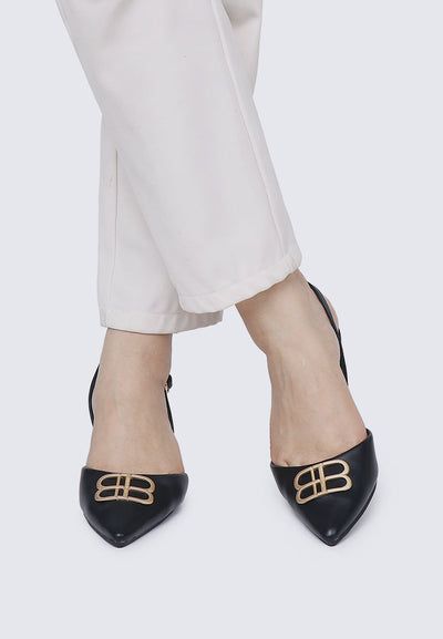 Portia Comfy Heels In Black