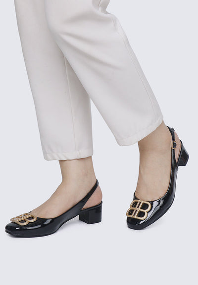 Priya Comfy Heels in Black