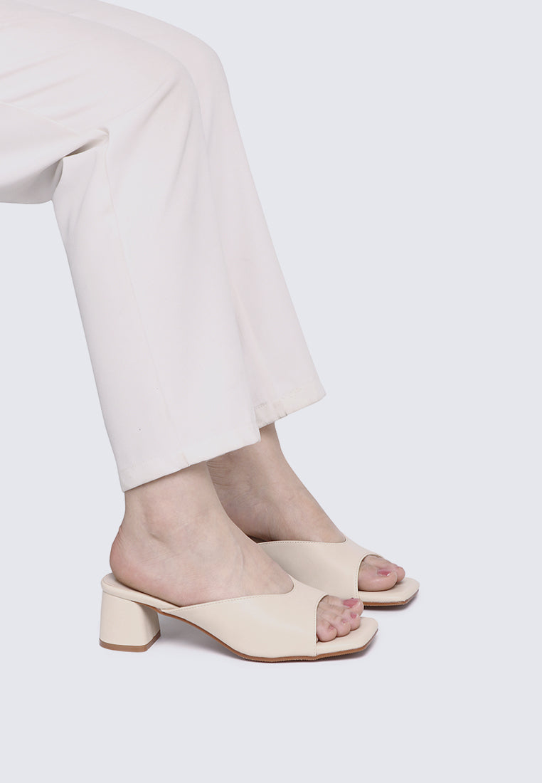 Nami Ultra WideFit Comfy Heels In Beige