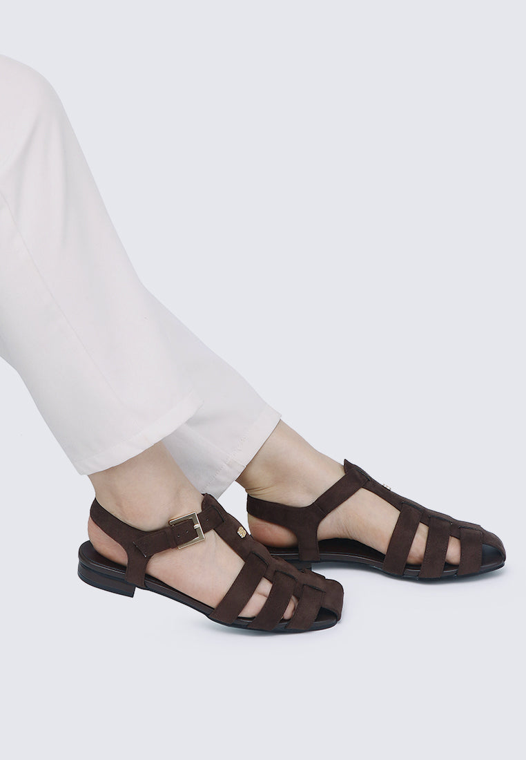Choco Mousse Comfy Sandals In Espresso