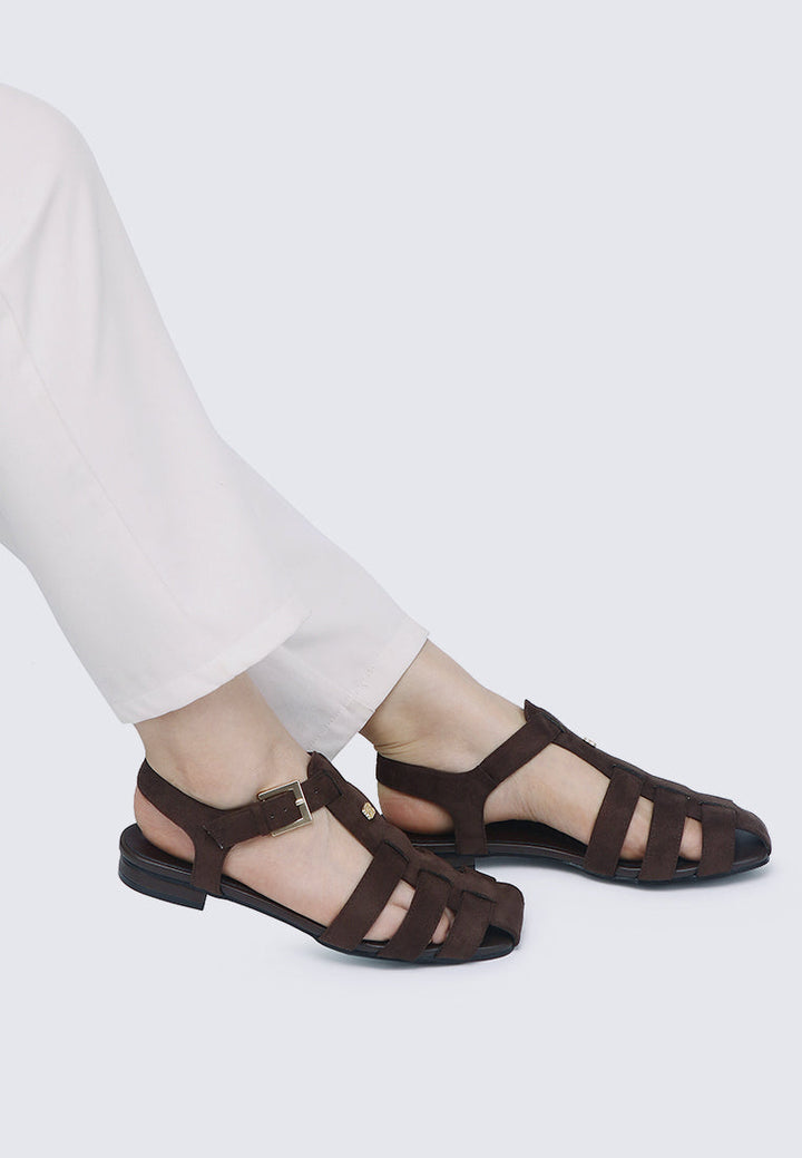 Choco Mousse Comfy Sandals In Espresso