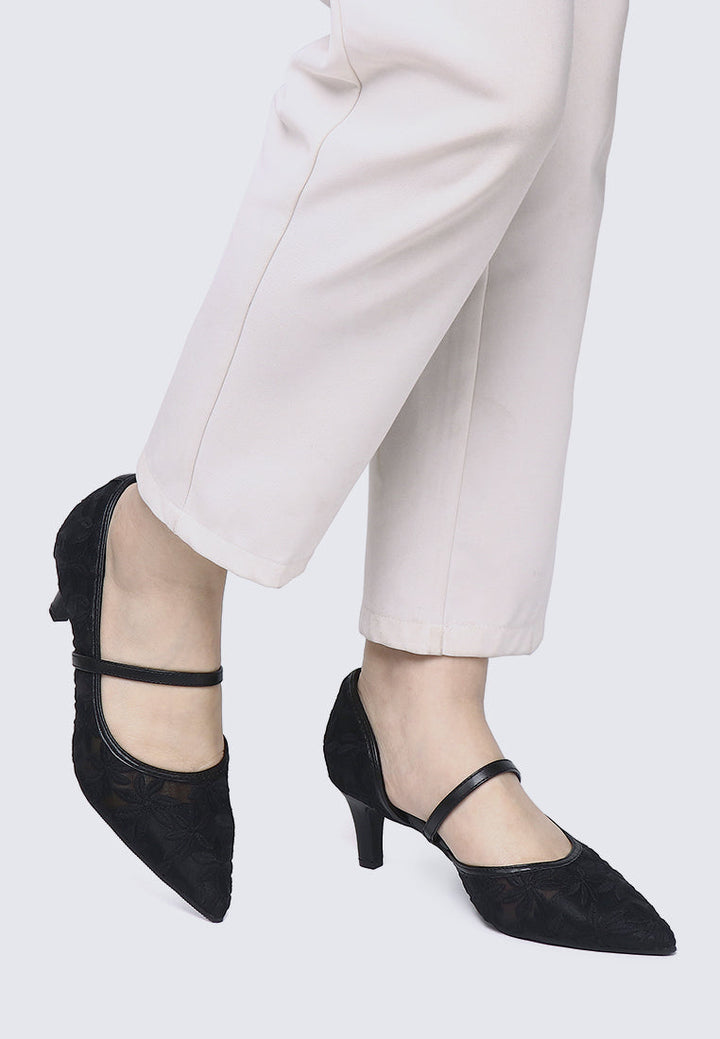 Oriah Comfy Heels In Black