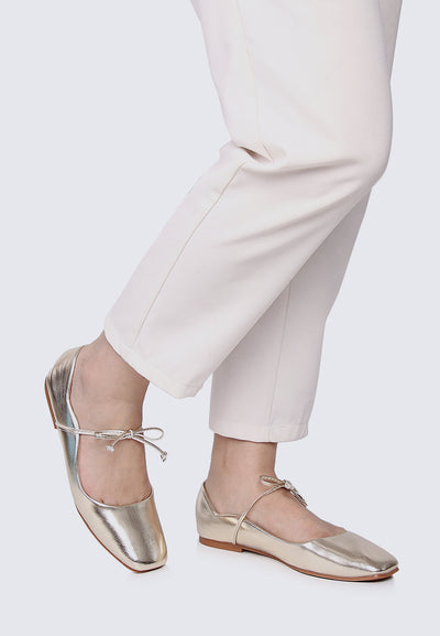 Kelly Comfy Ballerina In Gold