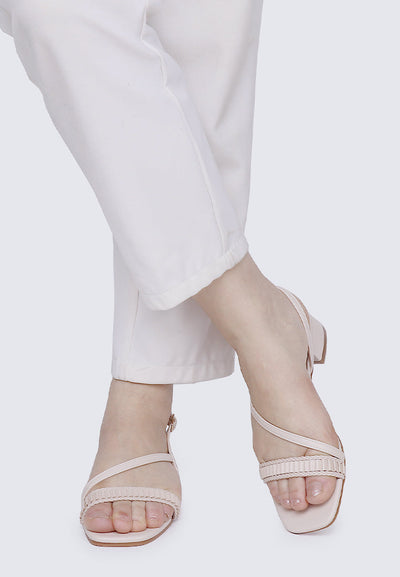 Shereen Comfy Sandals In Beige