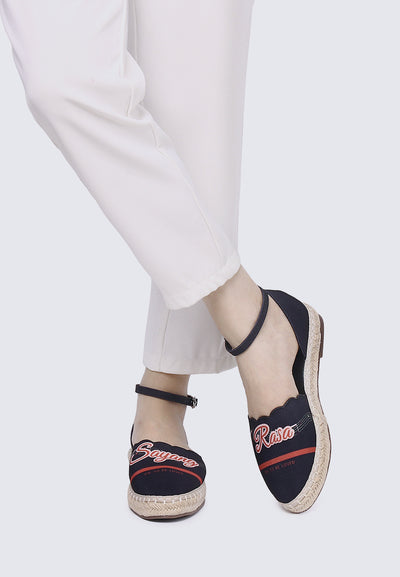 Rasa Sayang Comfy Espadrilles In Black