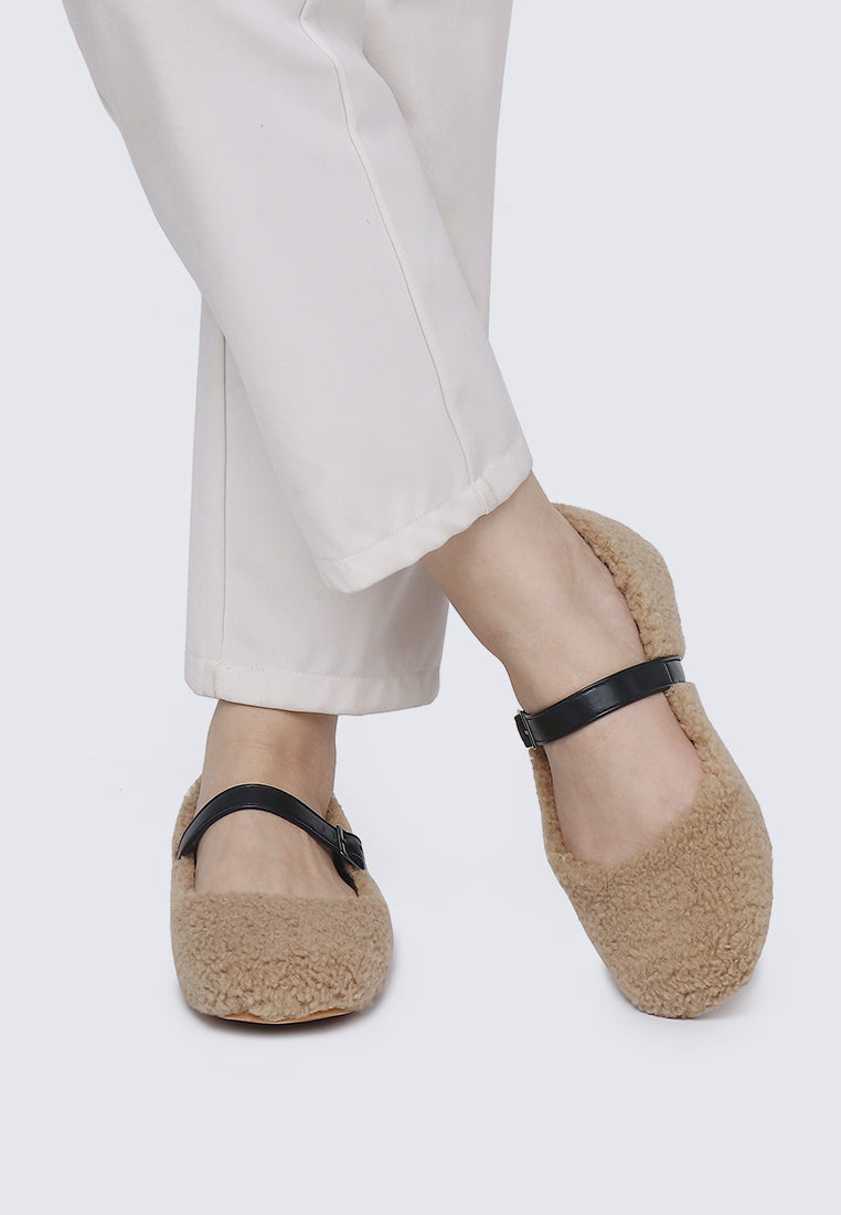 Margot FlexFit Comfy Ballerina In Beige