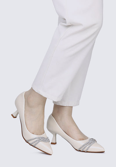 Virorica Comfy Pumps In Ivory