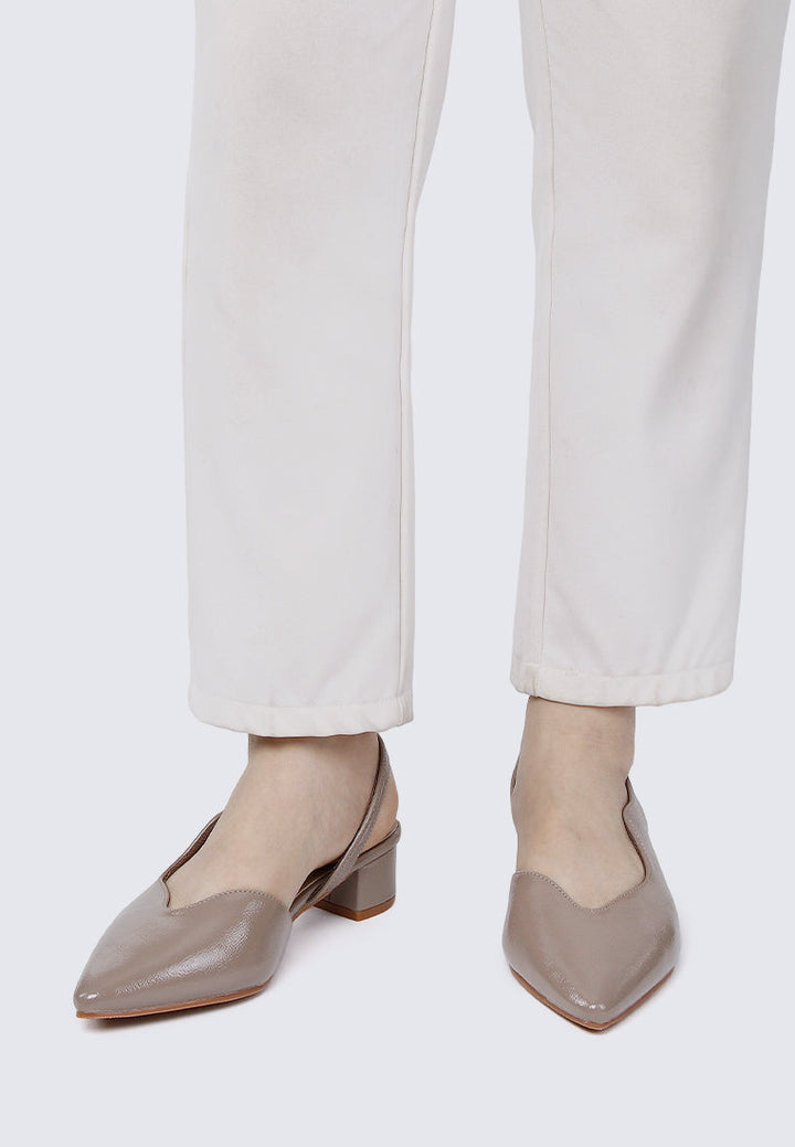 Linnea Ultra WideFit Comfy Heels In Taupe