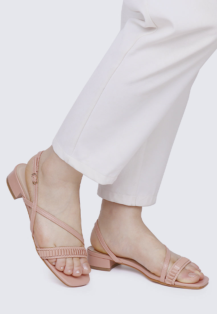 Shereen Comfy Sandals In Nude