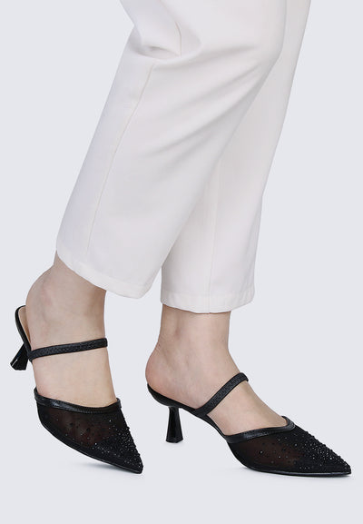 Amelia Comfy Heels In Black