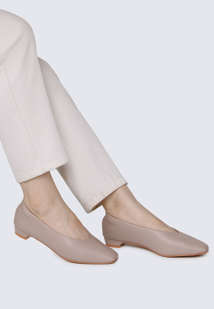 Priscilla Comfy Heels In Almond