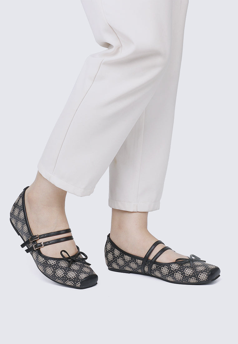 Zahra Comfy Ballerina In Black