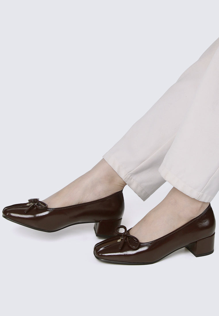 Estelle Comfy Heels In Espresso