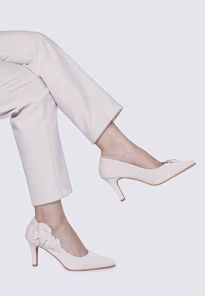 Madeleine Comfy Heels In Beige