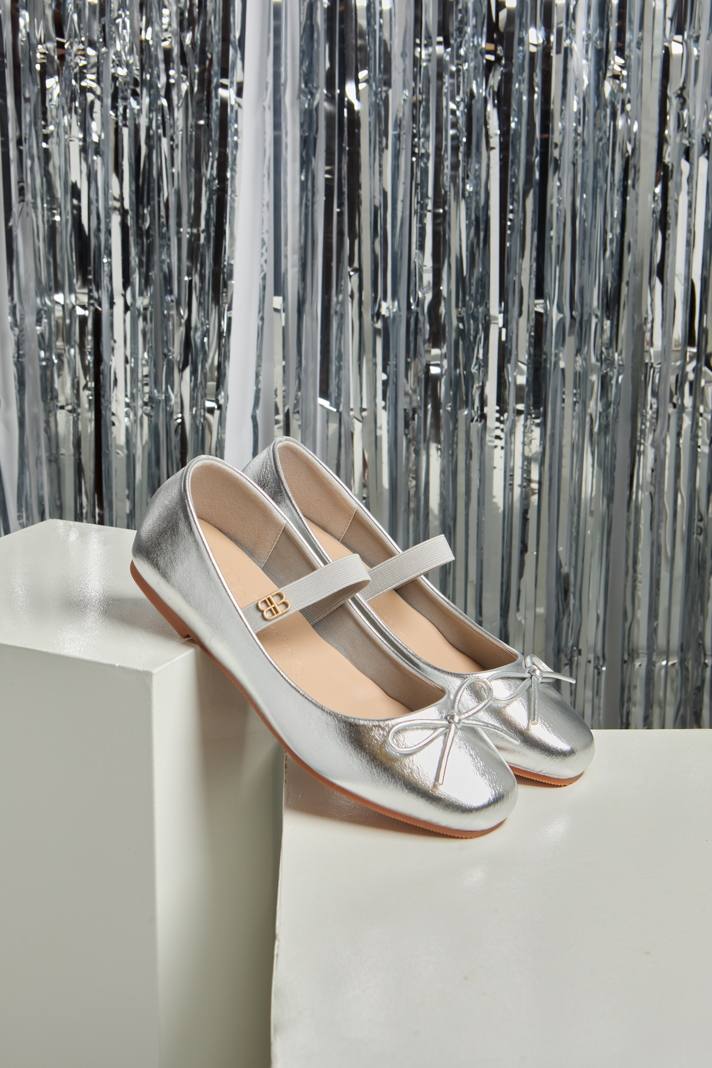 Beyonca Comfy Ballerina In Silver