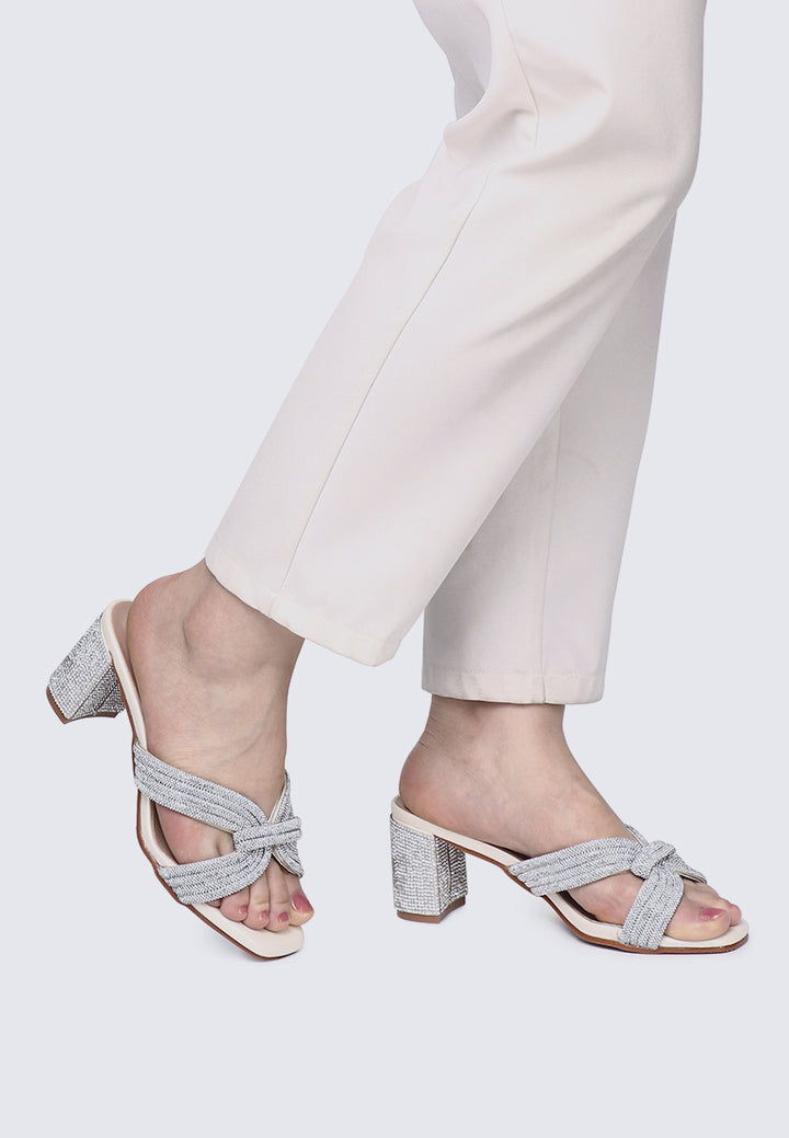 Suri Comfy Heels In Ivory