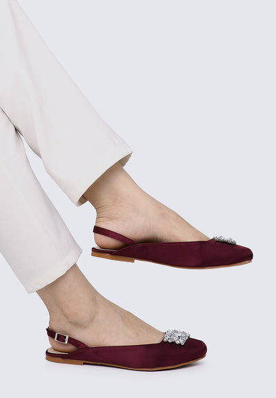 Gemie Comfy Ballerina In Maroon