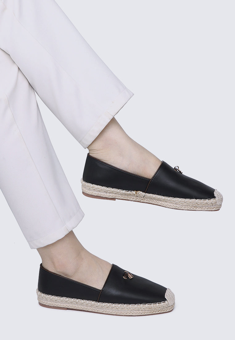 Roberta Comfy Espadrilles In Black