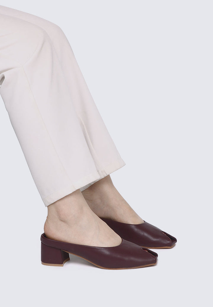 Lani Comfy Heels In Maroon