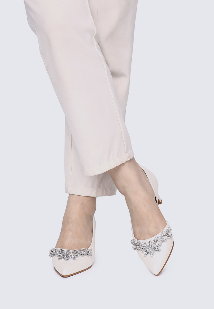 Mirelle Comfy Heels In Ivory