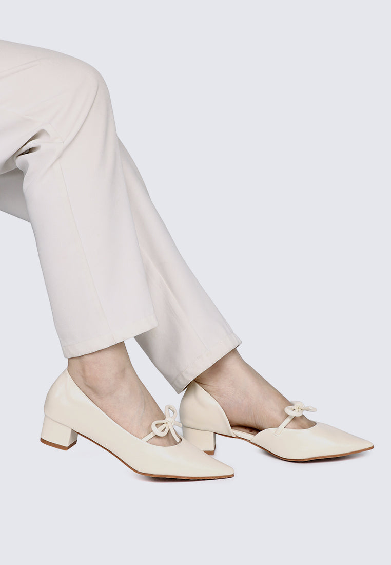 Vivienne Comfy Heels In Ivory