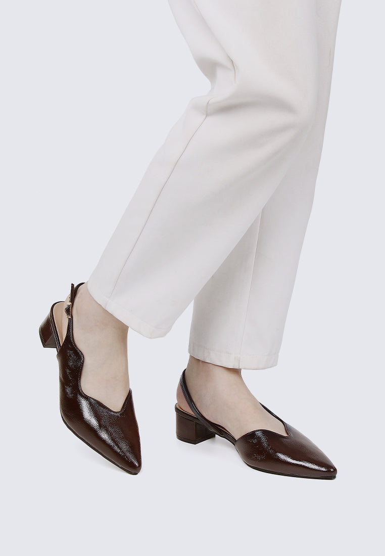 Linnea Ultra WideFit Comfy Heels In Espresso