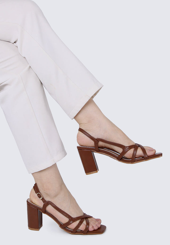 Sooya Comfy Heels In Brown