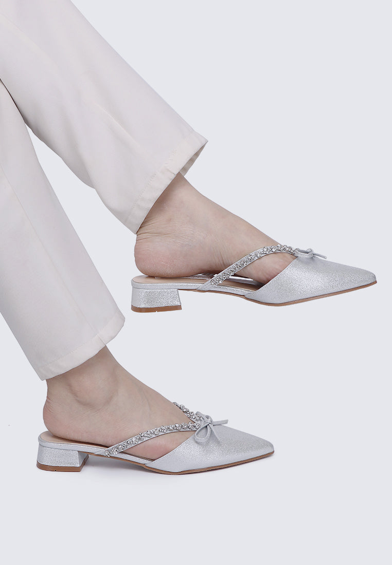 Seraphine Comfy Heels In Silver