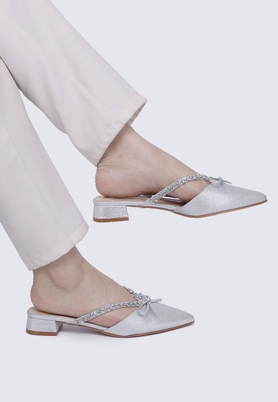 Seraphine Comfy Heels In Silver