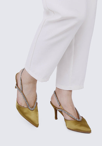 Abigail Comfy Heels In Taupe
