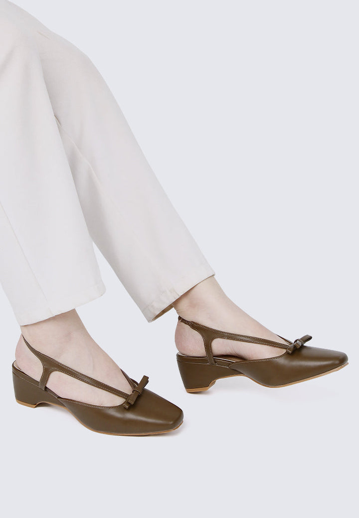 Anya Comfy Heels In Espresso