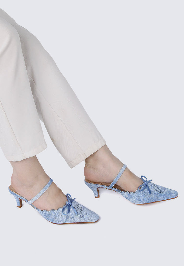 Lisbeth Comfy Heels In Blue