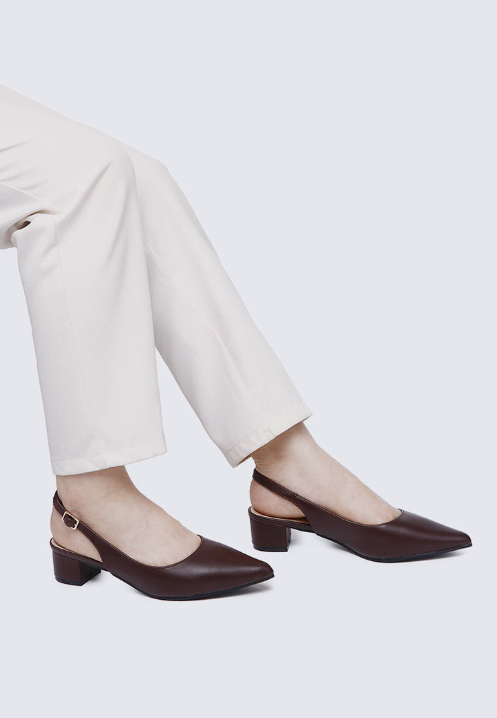 Valerie Comfy Heels In Espresso