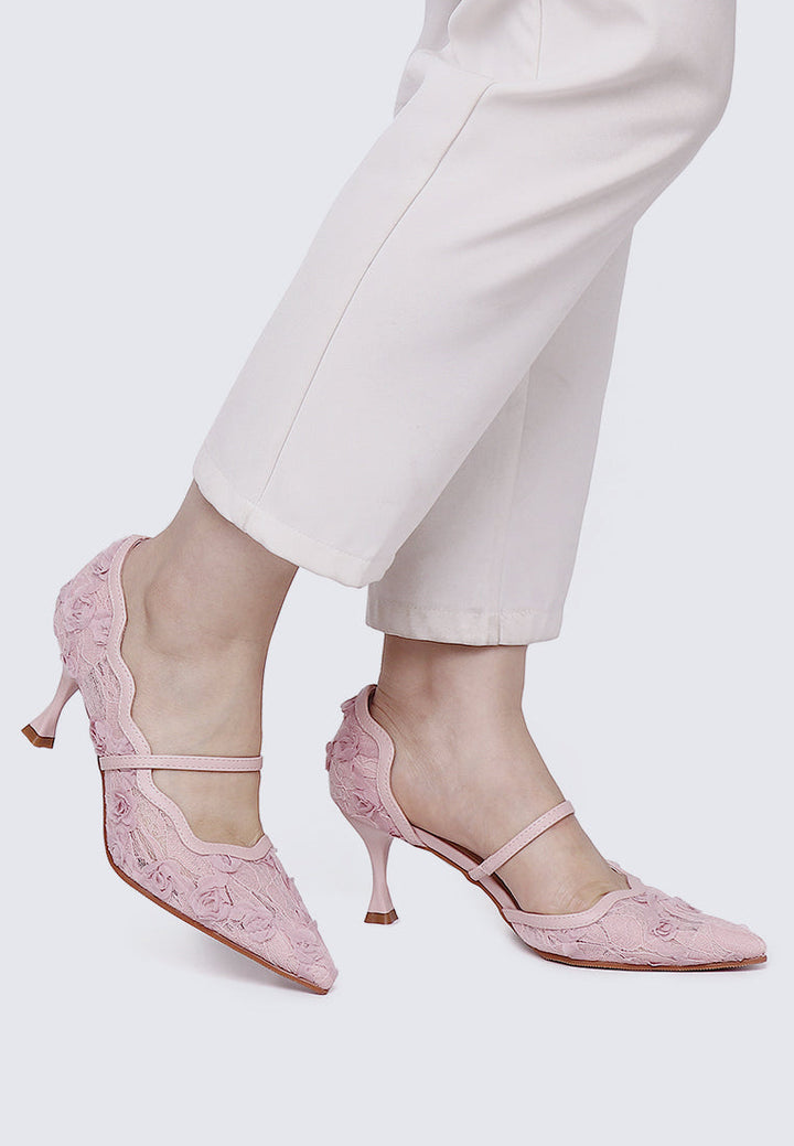 Cristelle Comfy Heels In Pink