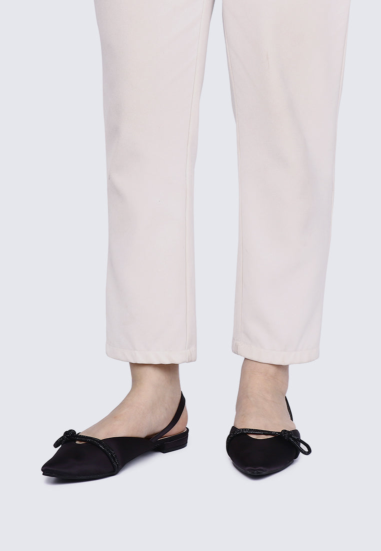 Knotura Comfy Ballerina In Black