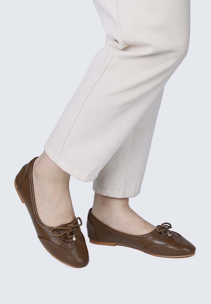 Bellamy Comfy Ballerina In Espresso