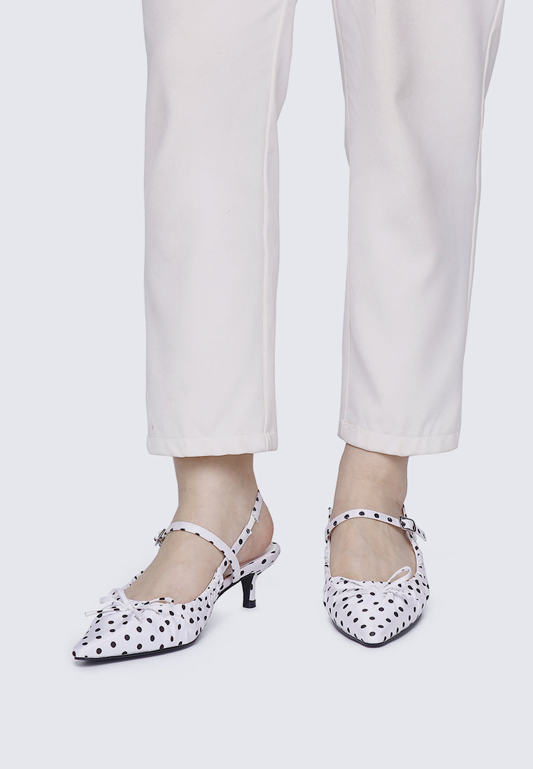 Amora Comfy Heels In White
