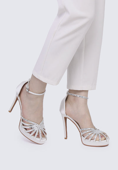Dulce Comfy Heels In Ivory