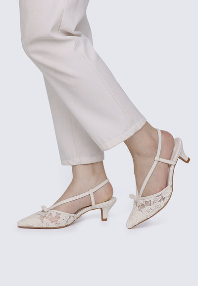Colette Comfy Heels In Beige